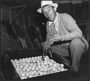 Golfballs for the Scrap Rubber Drive during WWII.