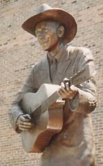 A life-size statue of Williams stands in downtown Montgomery, Alabama, where he began his music career.