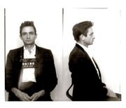 A mugshot of Johnny Cash in 1965