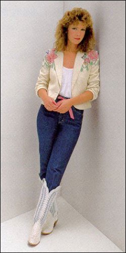 Patty Loveless from the cover of her third album, Honky Tonk Angel (1988). Original photograph by Señor McGuire.