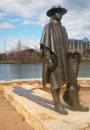 Vaughan memorial at Town Lake, in Austin, Texas
